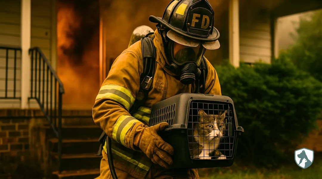 ¿Qué hacer con tu animal en caso de incendio?